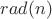$rad(n)$