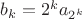 $b_k=2^ka_{2^k}$