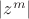 $|z^m|$