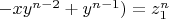 $-xy^{n-2}+y^{n-1})=z_1^n$