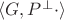 $\langle G,P^\perp\cdot\rangle$