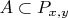 $A\subset P_{x,y}$