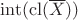 $\mathrm{int}(\mathrm{cl}(\overline{X}))$