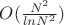$O(\frac{N^2}{lnN^2})$