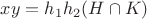 $xy=h_1h_2(H\cap K)$