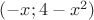 $(-x; 4-x^2)$