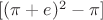 $[(\pi+e)^2-\pi]$