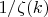 $1/\zeta(k)$