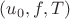$(u_0,f,T)$
