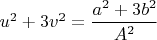 $u^2+3v^2=\dfrac{a^2+3b^2}{A^2}$