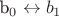 b_0 \leftrightarrow b_1