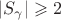 $|S_{\gamma}| \geqslant 2$
