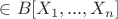$\in B[X_1,...,X_n]$