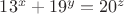 $13^x+19^y=20^z$