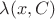 $\lambda(x,C)$
