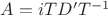 $A=iTD'T^{-1}$