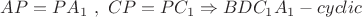 $AP=PA_1\ ,\ CP=PC_1 \Rightarrow BDC_1A_1- cyclic$