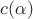 $c(\alpha)$