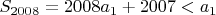$S_{2008}=2008a_1+2007<a_1$