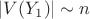 $|V(Y_1)| \sim n$ $|V(Y_1)| \sim n$