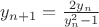 $y_{n+1}=\frac{2y_n}{y_n^2-1}$
