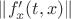 $\lVert f'_{x}(t,x) \rVert$
