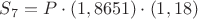 $S_7=P\cdot(1,8651)\cdot(1,18)$