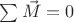 $\sum \vec M=0$