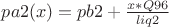 $pa2(x) = pb2 + \frac{x*Q96}{liq2}$