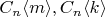 $C_n \langle m \rangle, C_n \langle k \rangle$