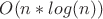 $O(n*log(n))$