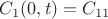 $ C_1(0,t)=C_{11}$