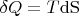 $\delta Q=T{\rm dS}$