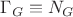 $\Gamma_G \equiv N_G$