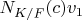 $N_{K/F}(c) v_1$