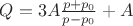 $Q = 3A\frac{p+p_0}{p-p_0} + A$
