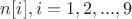 $n[i],i=1,2,...,9$