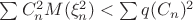 $\sum C_n^2M(\xi_n^2)<\sum q(C_n)^2$
