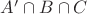$A' \cap B \cap C$
