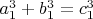 $a_1^3+b_1^3=c_1^3$