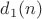 $d_1(n)$