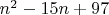 $n^2-15n+97$