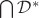 $\bigcap\mathcal D^*$