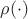 $\rho(\cdot)$