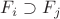$F_{i} \supset F_{j}$