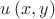 $u\left( x,y\right)$