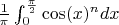 $\frac{1}{\pi}\int^{\frac{\pi}{2}}_{0}\cos(x)^n dx$