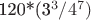 120*(3^3/4^7)