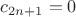 $c_{2n+1}=0$
