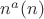 $n^a(n)$